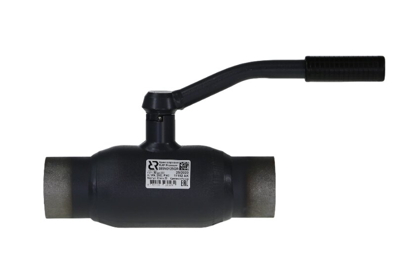 RJIP Premium Кран шаровой WW DN32 PN40 (приварной, с рукояткой, стандартный проход) РИДАН Ридан 065N0115GR