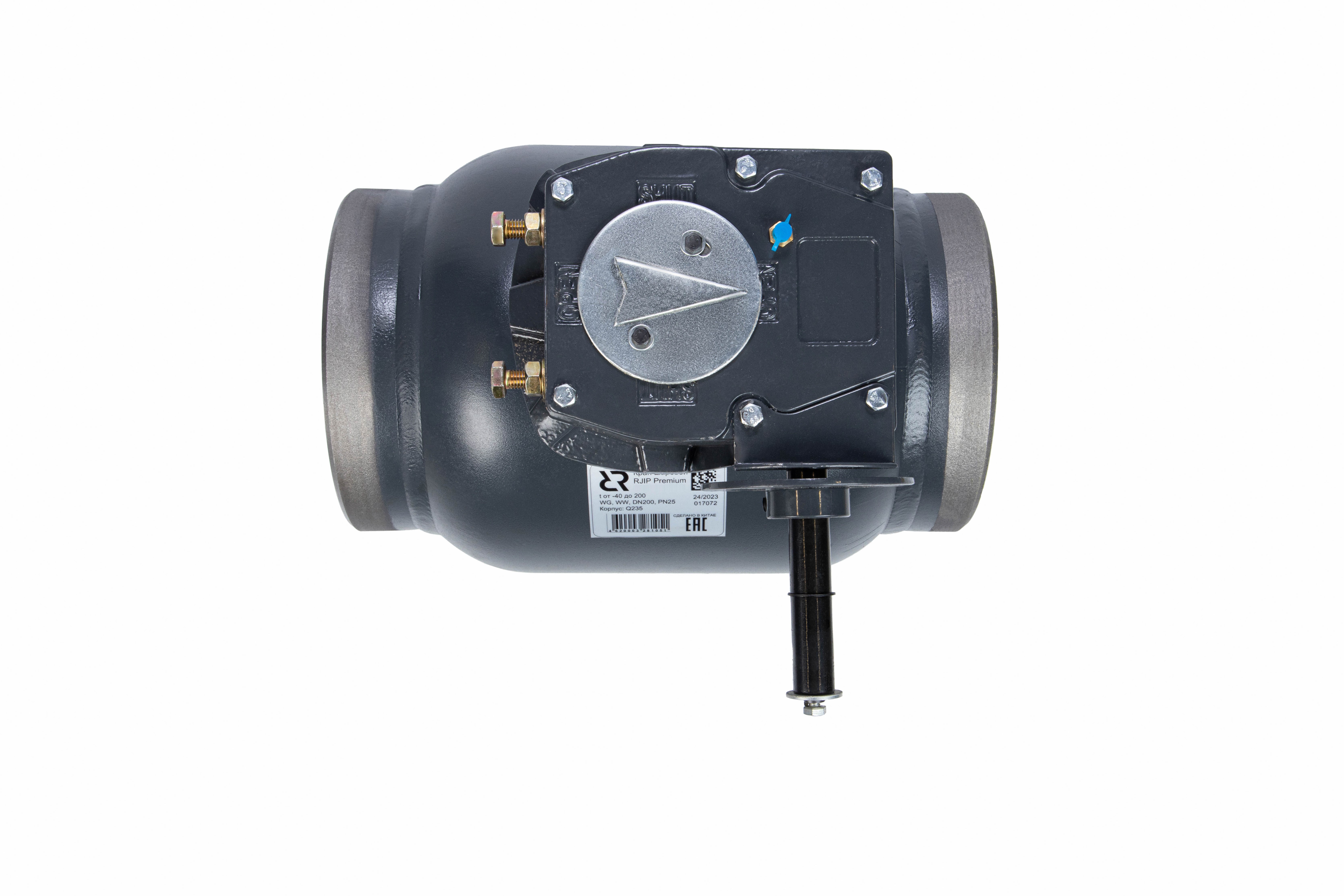 RJIP Premium Кран шаровой WW DN300 PN25 WG (приварной, с редуктором, стандартный проход) РИДАН Ридан 065N0166GR