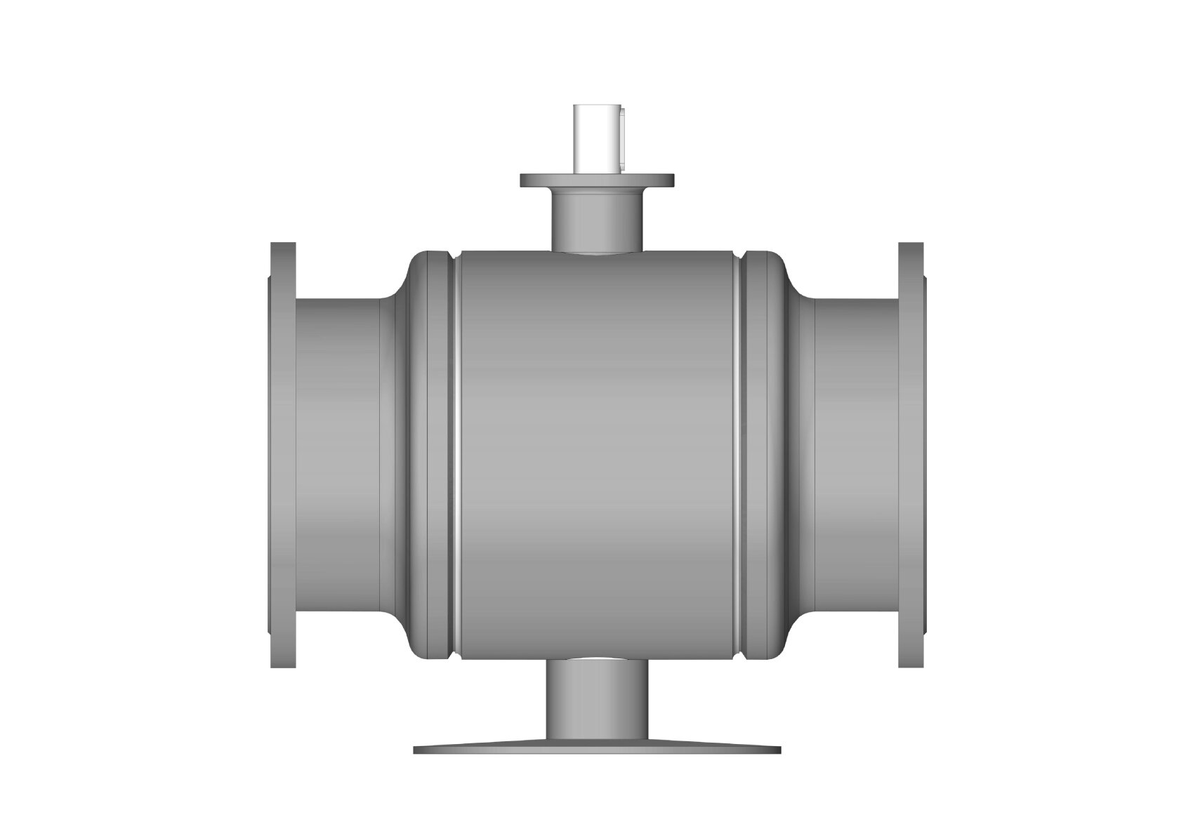 RJIP Premium Кран шаровой FF DN400 PN16 GF (фланцевый, под привод, стандартный проход) РИДАН Ридан 065N0277GR