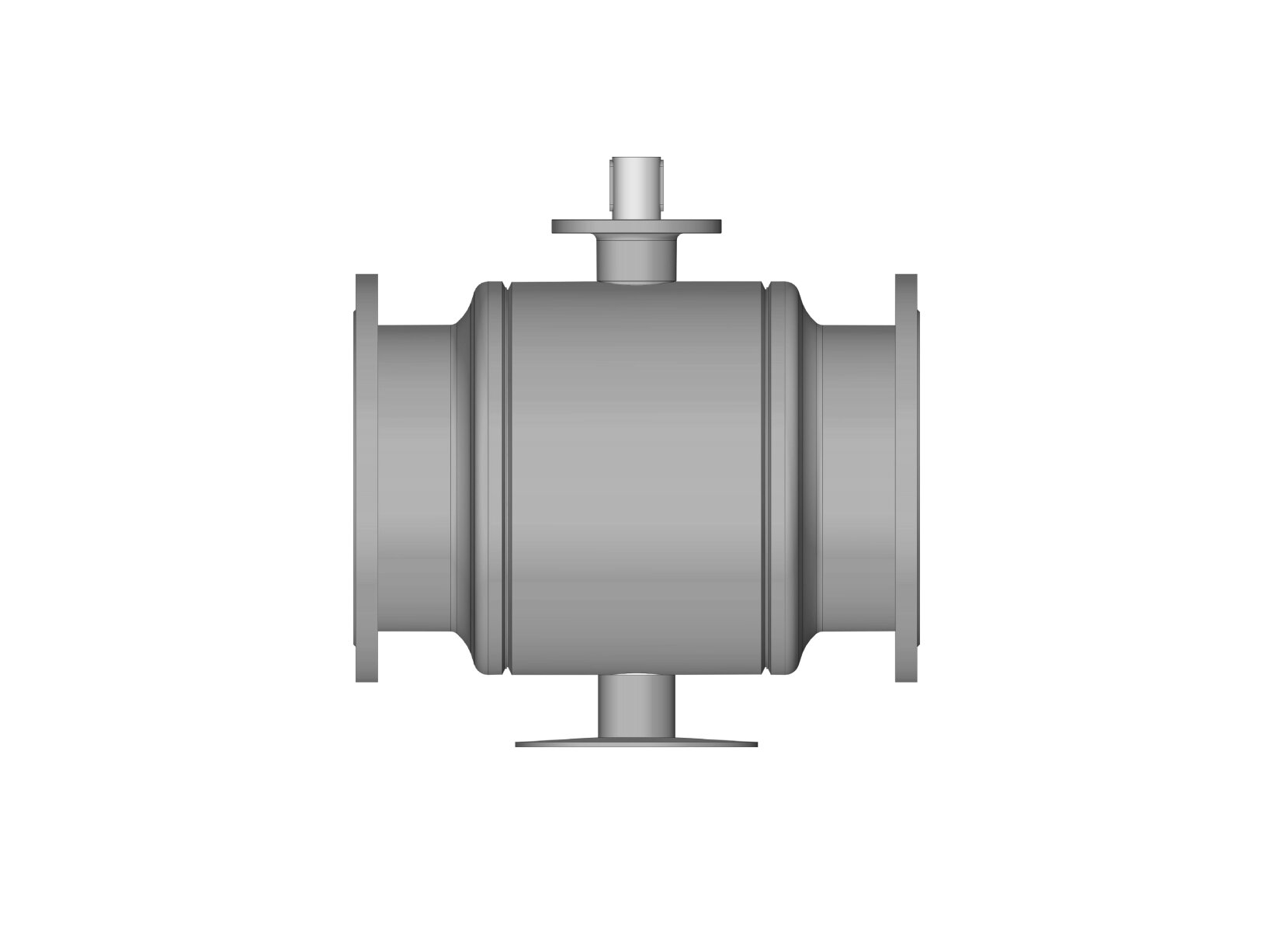 RJIP Premium Кран шаровой DN600 PN16 FF/RB/GF (фланцевый, под привод, стандартный проход) РИДАН Ридан 065N0287GR