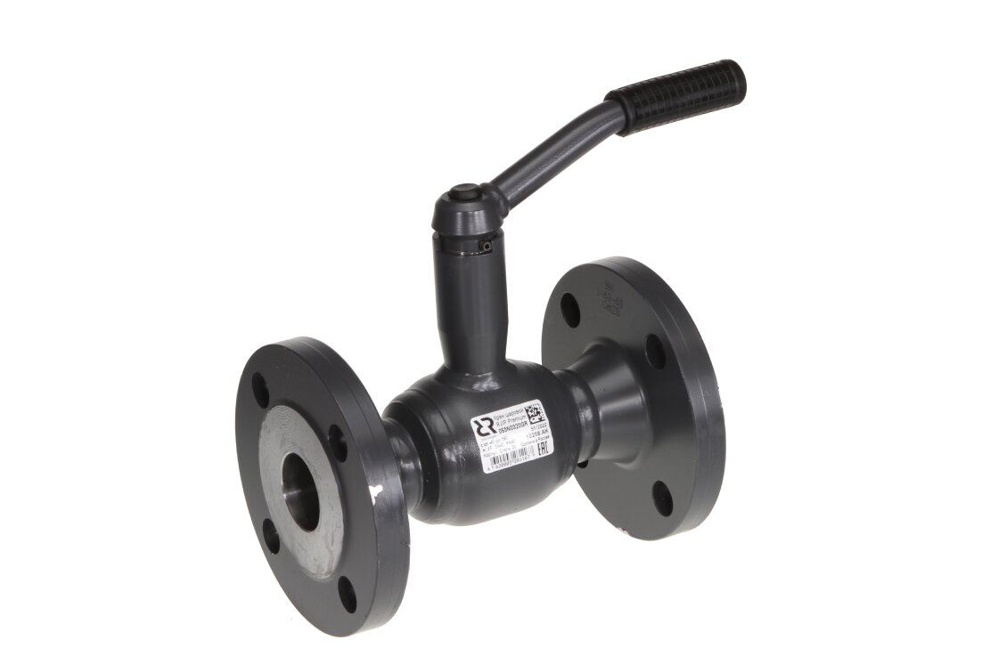 RJIP Premium Кран шаровой FF DN20 PN40 WG (фланцевый, с рукояткой, стандартный проход) РИДАН Ридан 065N0305GR