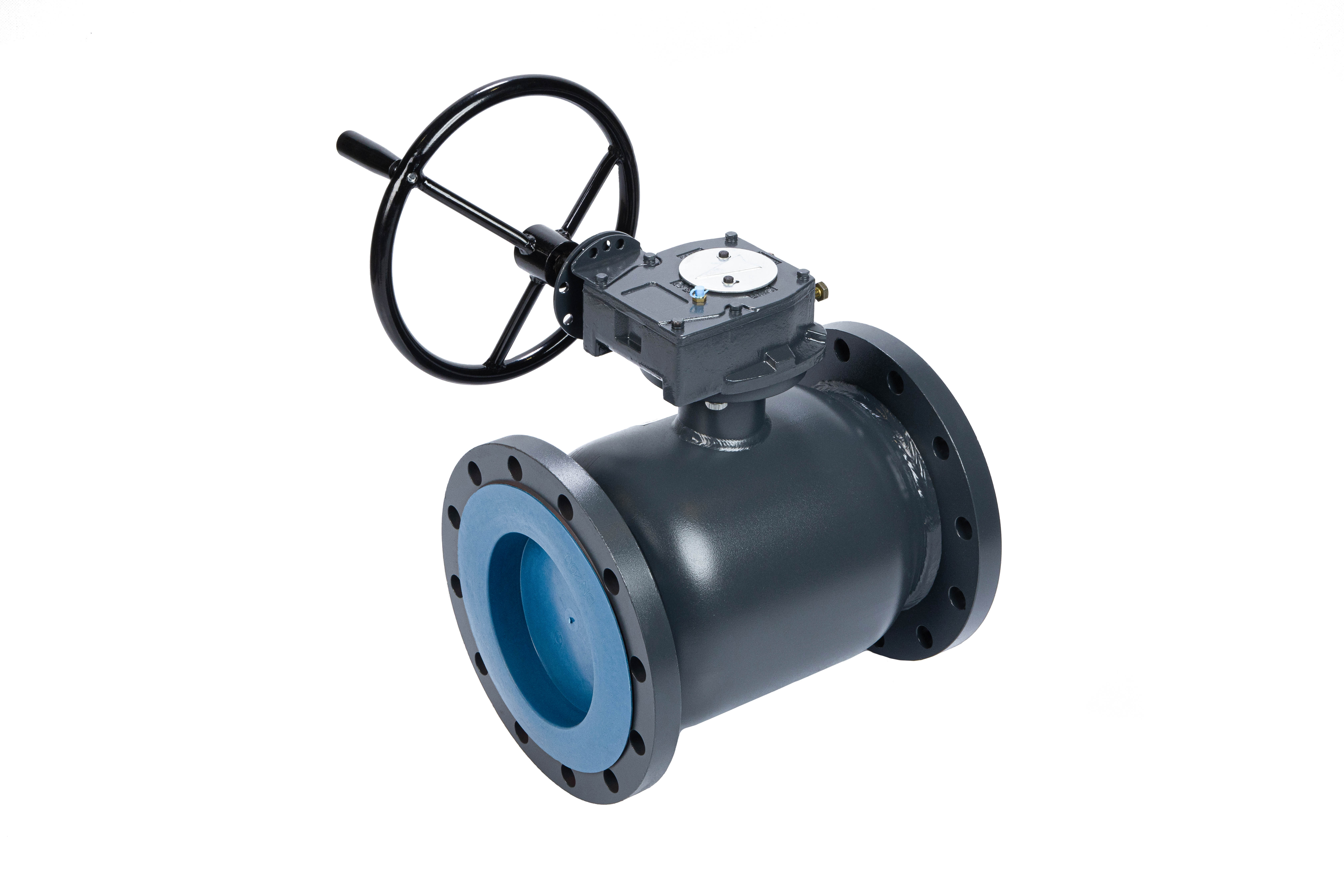 RJIP Premium Кран шаровой FF DN350 PN25 WG (фланцевый, с редуктором, стандартный проход) РИДАН Ридан 065N0371GR