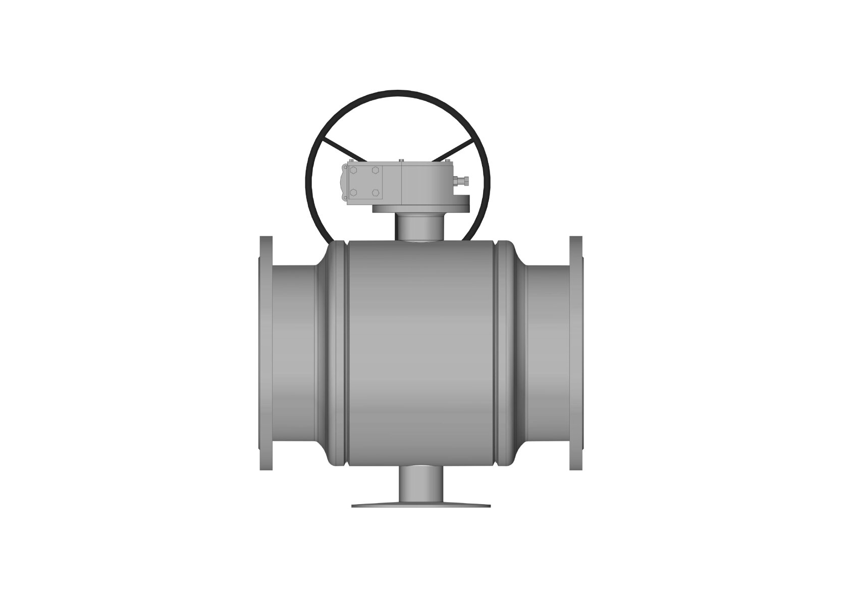 RJIP Premium Кран шаровой DN600 PN25 FF/RB/WG (фланцевый, с редуктором, стандартный проход) РИДАН Ридан 065N0386GR