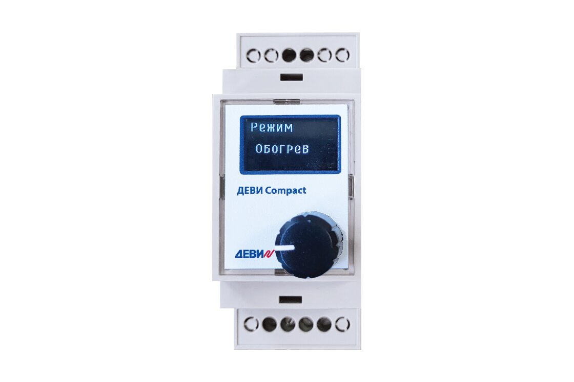 ДЕВИ Compact терморегулятор, мощность 3 Вт, размеры: 90,2 х 36,3 х 72, класс защиты IP 20 РИДАН ДЕВИ Ридан 140F5020R