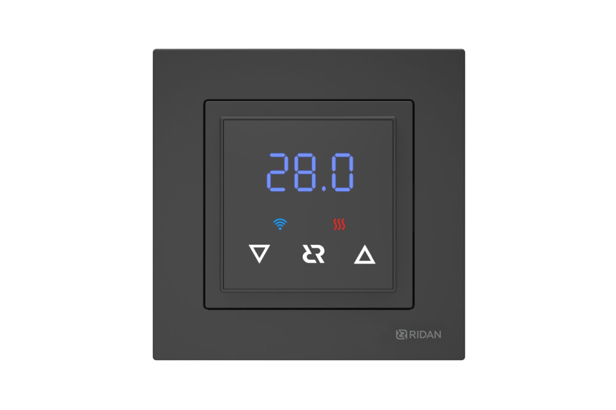 Ridan Classy терморегулятор с Wi-Fi, черный РИДАН Ридан 21RT0105R