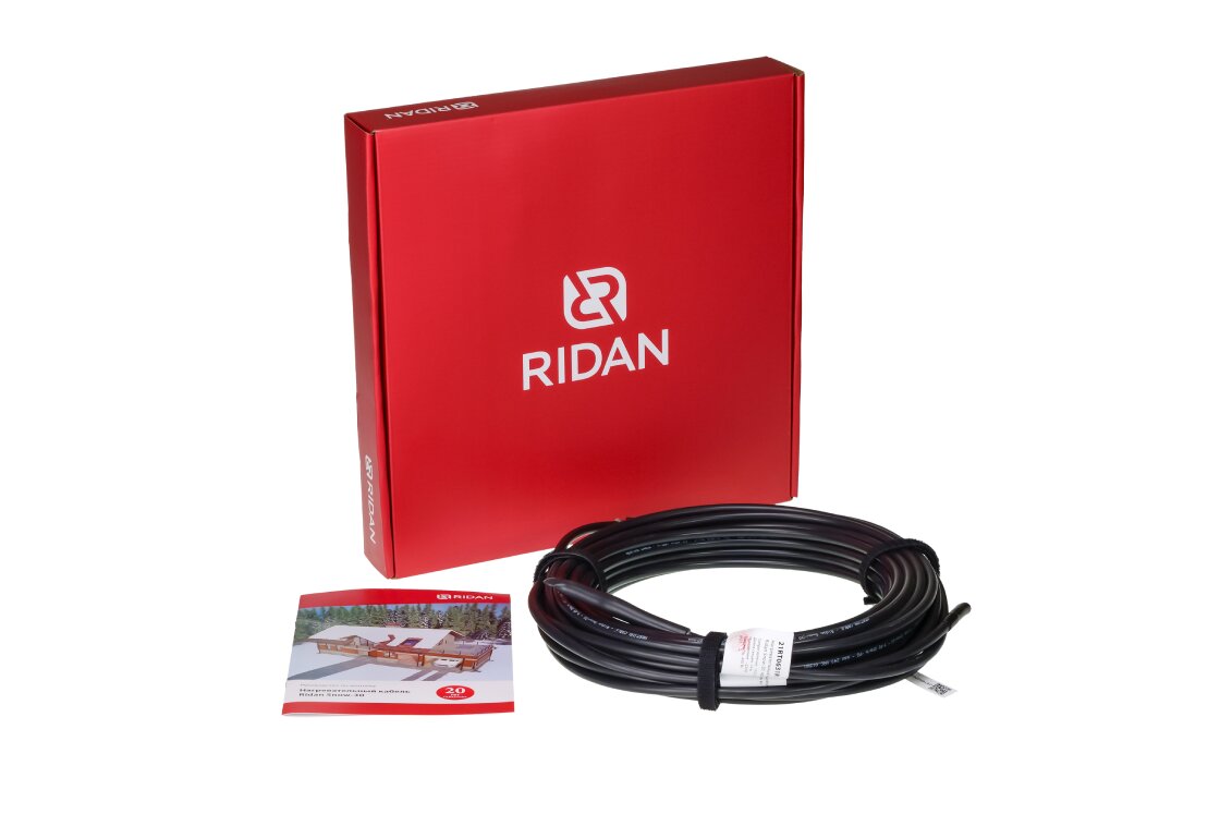 Нагревательный кабель Ridan Snow-30, 1020 Вт, 230 В, 34 м РИДАН Ридан 21RT0634R