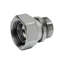 Хромированный отвод с накидной гайкой 1/2" P15TG Giacomini P15TGX004