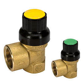 Предохранительный клапан для солнечных систем 1/2" x 3/4" - 4 бар R140C Giacomini R140CY006