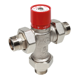 Термостатический смесительный клапан с отводами 3/4" - Kv 1,8 R156-1 Giacomini R156X024