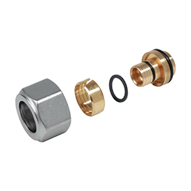 Переходник для металлопластиковых и пластиковых труб 18x(16x2) R179AM Giacomini R179MX024