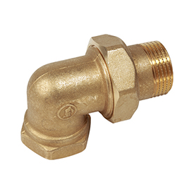 Угольник с отводом, внутр. резьба 1" R19 Giacomini R19X005