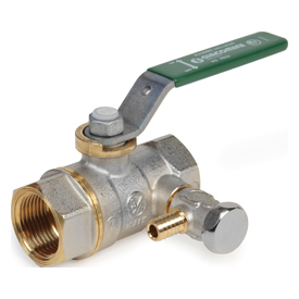 Кран шаровой с вн./вн. резьбой и сливом 1" R250WS Giacomini R250SX145