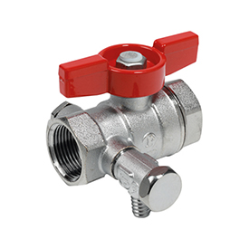 Кран шаровой с вн./вн. резьбой и сливом 1" R251S Giacomini R251SX005