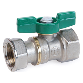 Кран шаровой для счетчиков 1"F x 1"гайка R251WP Giacomini R251WX076