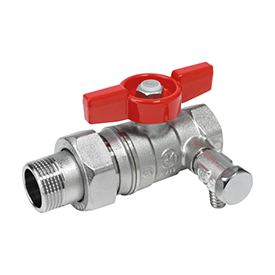 Кран шаровой с отводом и сливом 1 1/4"F x 1 1/4"M R259DS Giacomini R259SX009