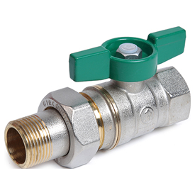 Кран шаровой с отводом 1"F x 1 1/4"M R259W Giacomini R259WX028