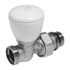 Прямой ручной клапан с нар. резьбой 3/8" x 16 R27TG Giacomini R27X032