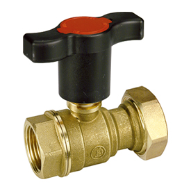 Кран шаровой с пластиковой ручкой-бабочкой 1"F x 1 1/2" R285F Giacomini R285FY001