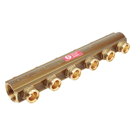 Коллектор с отсечными клапанами 1" x 3/4"E /8 R553S Giacomini R553SY048