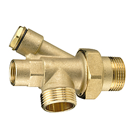 4-выводной соединитель с накидной гайкой 1/2" x 1" x 1" R557B Giacomini R557BY005