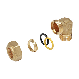 Угольник с нар. резьбой 3/8"x8 R562 Giacomini R562Y102