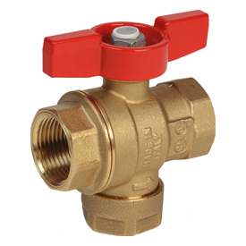 Кран шаровый со встроенным фильтром 3/4" DZR R701F Giacomini R701FY114