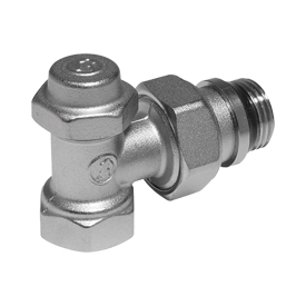 Угловой отсечной клапан со сливом 1/2" R714TG Giacomini R714X033