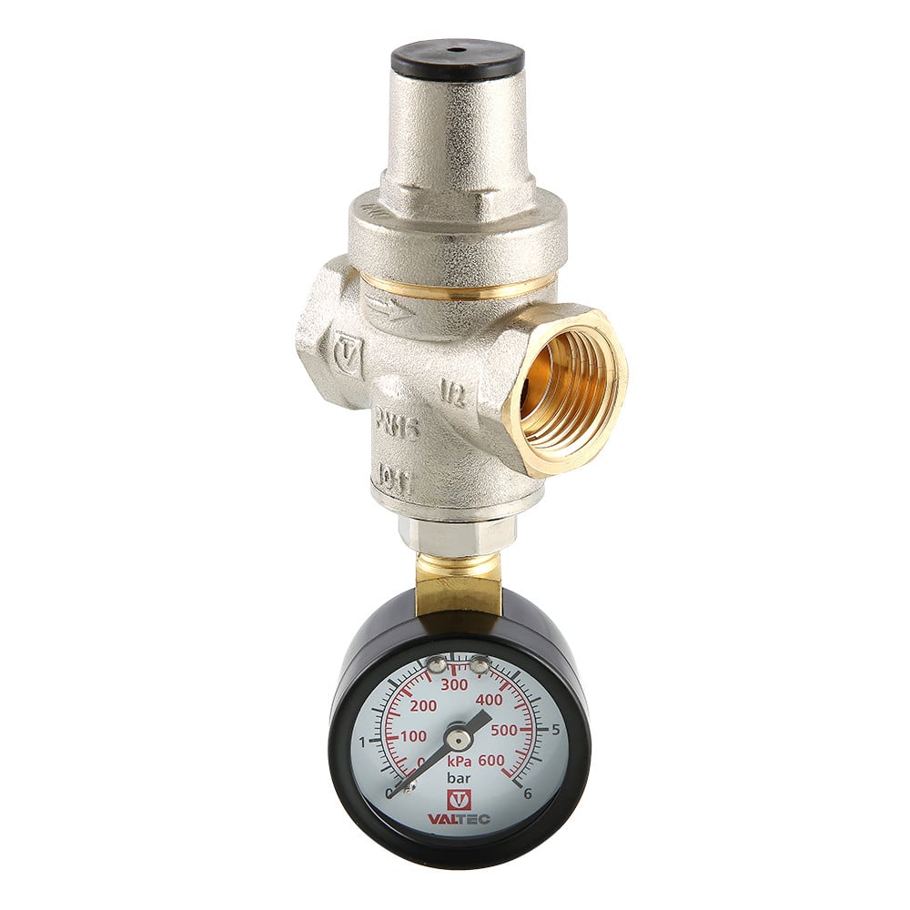 Редуктор давления поршневой с манометром VALTEC Valtec VT.088.N.0455SM