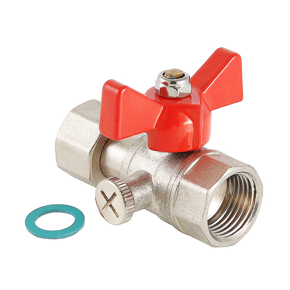 Кран шаровой для подключения манометра с внутренней резьбой 1/2" x 1/4" VALTEC Valtec VT.807.N.0402
