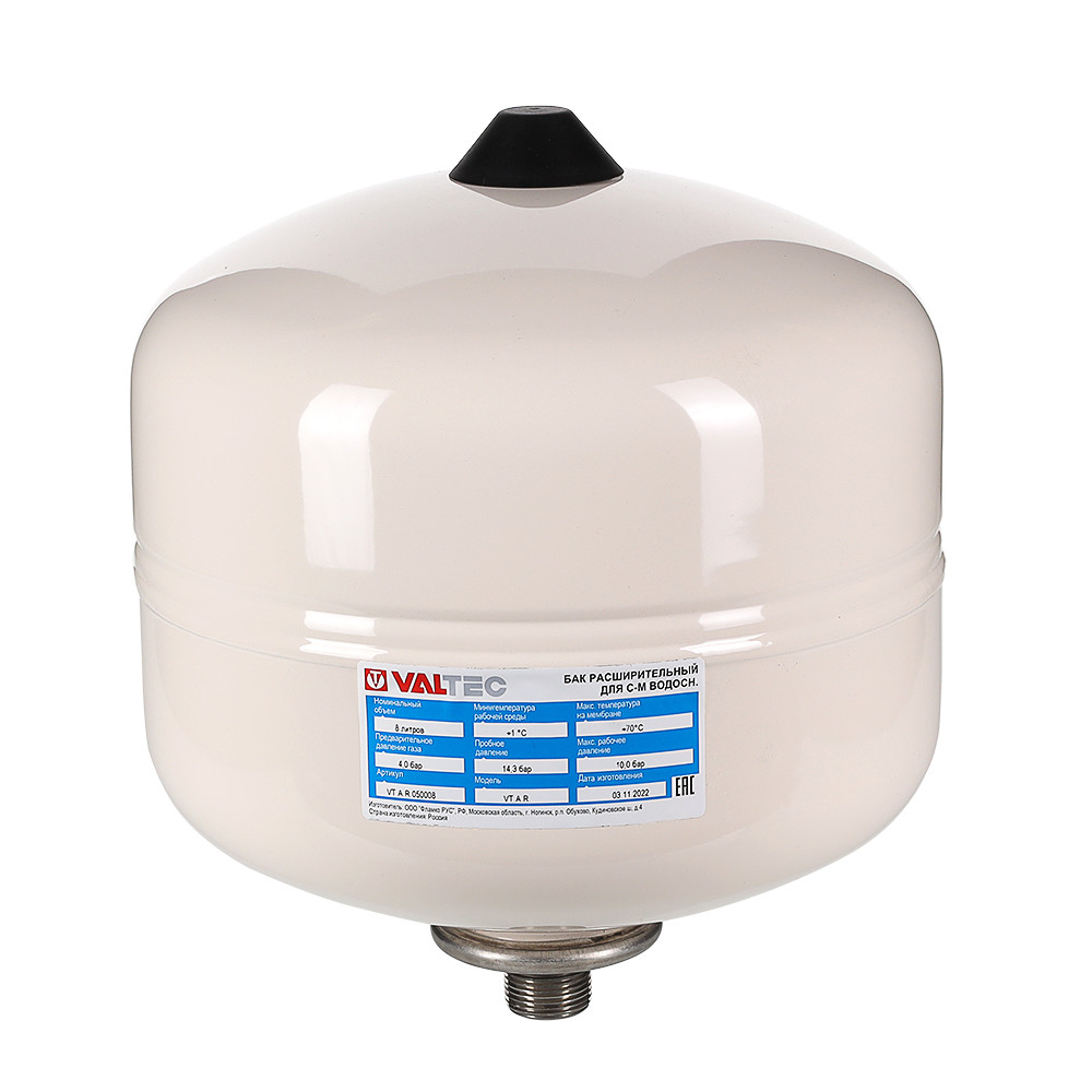 Бак мембранный для систем водоснабжения 8 л VALTEC Valtec VT.A.R.050008