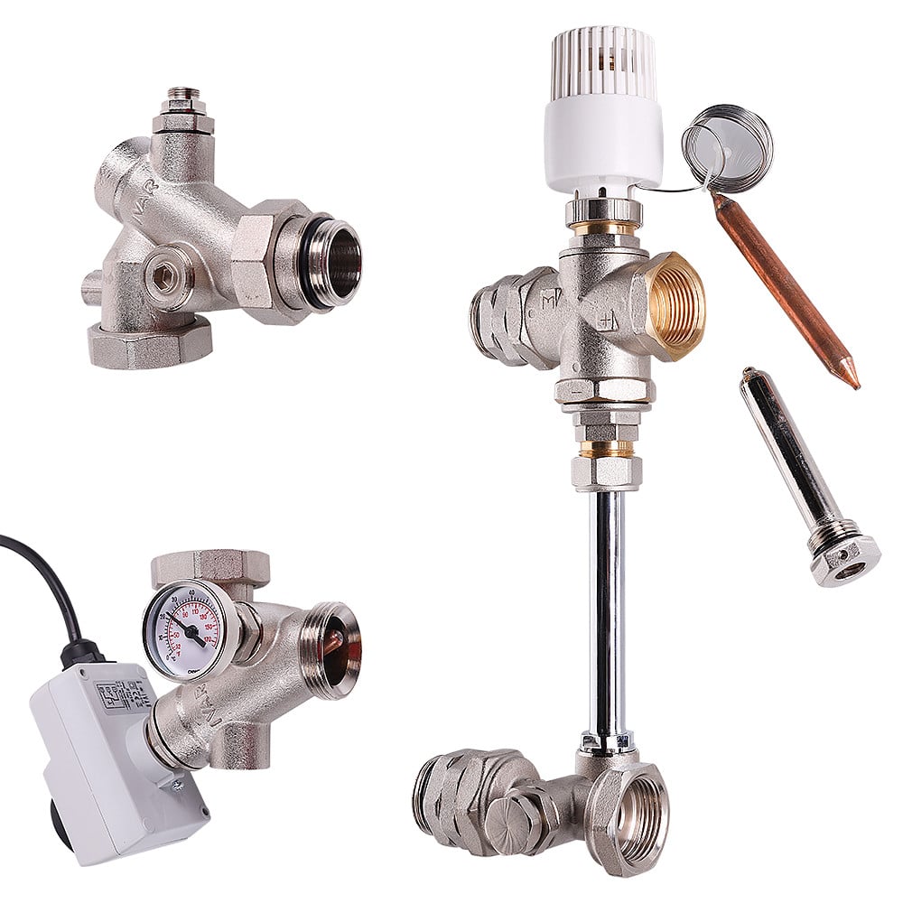 Насосно-смесительный узел для теплого пола DUALMIX 130 мм VALTEC Valtec VT.DUAL.0.130