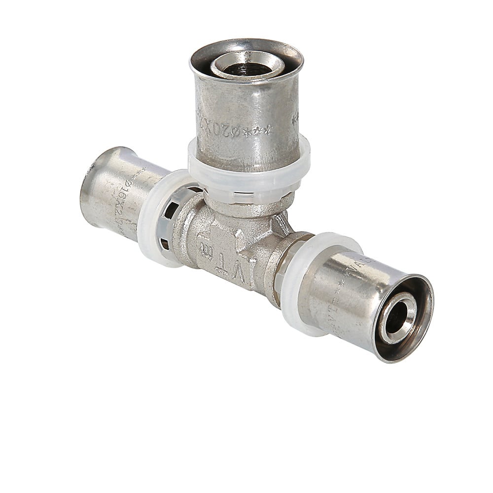 Пресс-фитинг – тройник 20 х 16 х 16 мм VALTEC Valtec VTm.231.N.201616